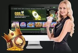 Menu navigasi aplikasi Android dengan kategori Slot, Live Casino, Sportsbook, dan Esports